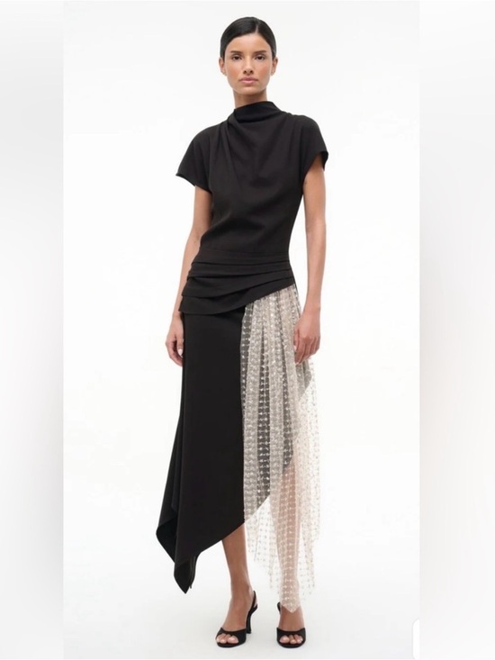 STAUD Dresses & Skirts - STAUD Effie Dress In Black Stardust